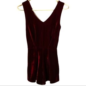 Burgundy Design Lab  Velvet Romper
